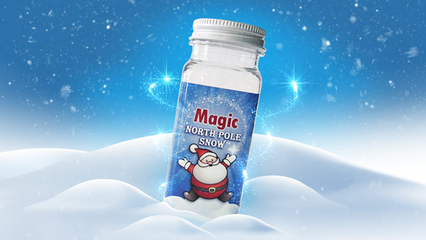 Magic North Pole Snow in Bottle