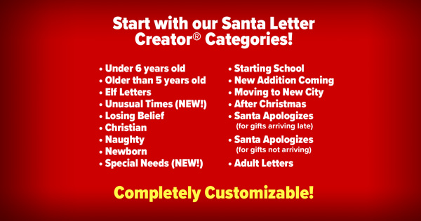 Use Our Santa Letter Creator!