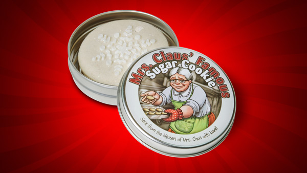 Mrs Claus' Famous Sugar Cookie in Tin