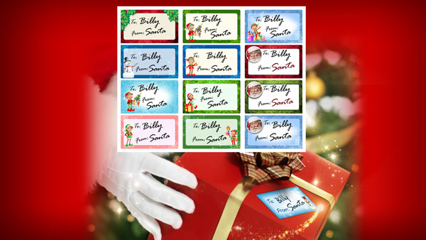 Personalized Gift Tags From Santa