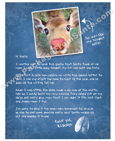 Rudolph Letter with Baby Photo