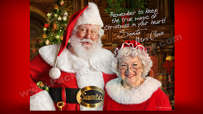 Santa Photo with Mrs Claus