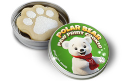 Polar Bear Paw Print Cookie