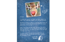 Baby Rudolph Selfie with Letter