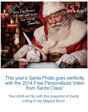 Autographed Santa Claus Photo